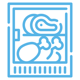 blue fridge icon